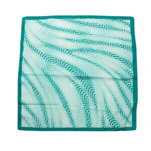 Vintage Blue Retro Waves Scarf Accessory